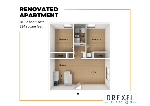 Drexel Flats - B1 Renovated
