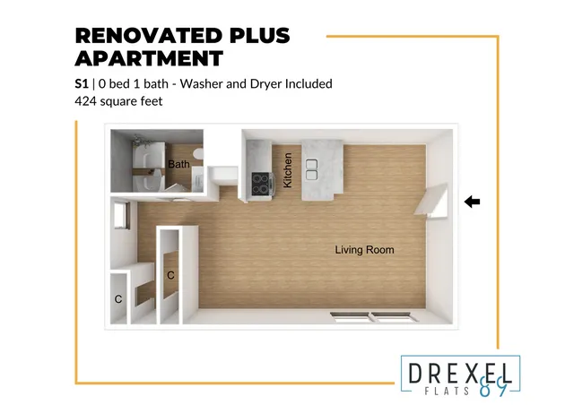 Washer and Dryer Included