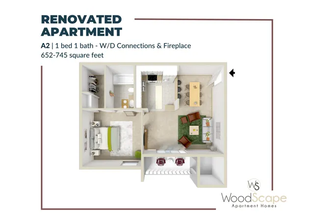 a2 washer and fireplace renovated