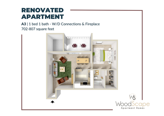 a3 washer and fireplace renovated
