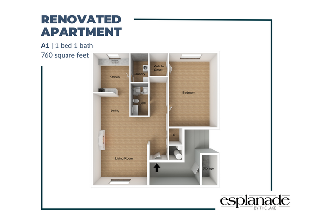 1 Bedroom Floor Plan