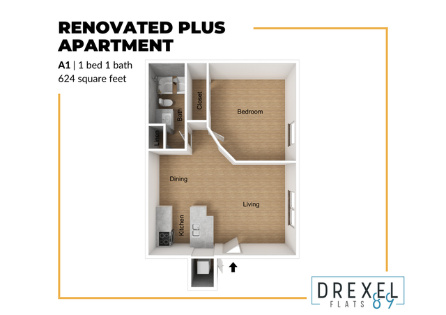 One Bed/One Bath Renovated