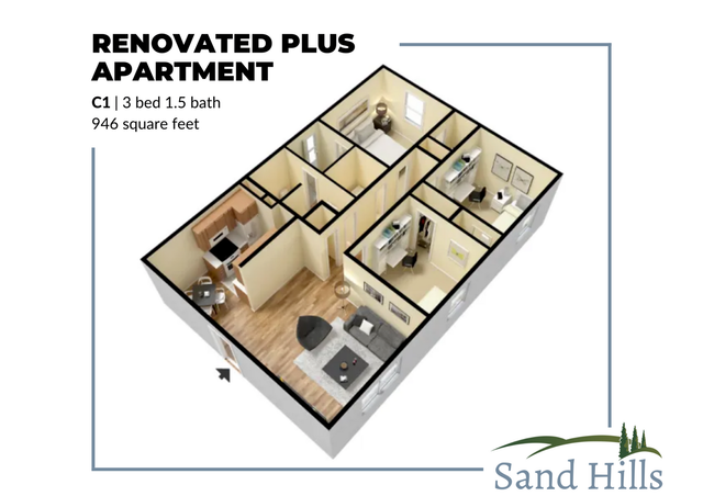 C1 Renovated Plus Floor Plan