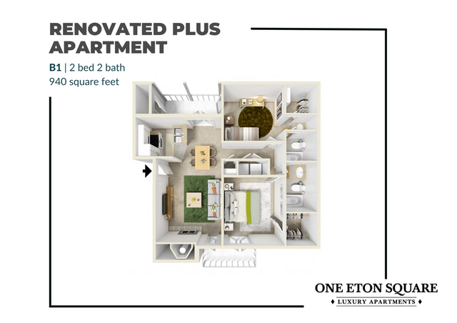 One Eton Square - Renovated B1 Floor Plan