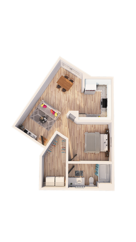 The Roosevelt Arlington Commons- S1A Floorplan