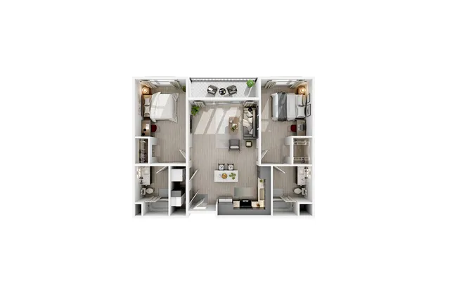 2 Bed 2 Bath A