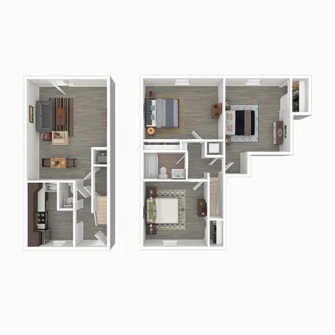 Terrace View 3x1.5 Townhome 3D