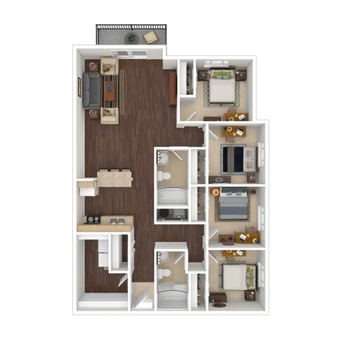 HR 3D Floorplan