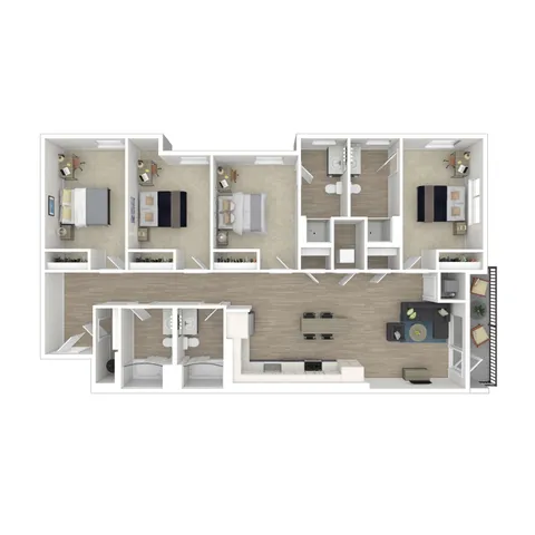 4x4 A 3D Floorplan