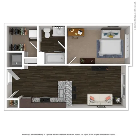 1x1 Floorplan