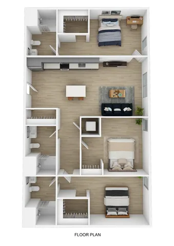 3 Bed 3 Bath A 3D