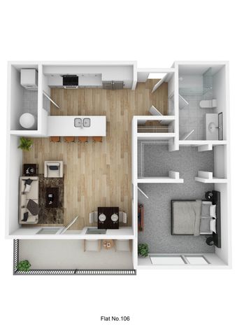 Flat No. 106 - Market and Main-min