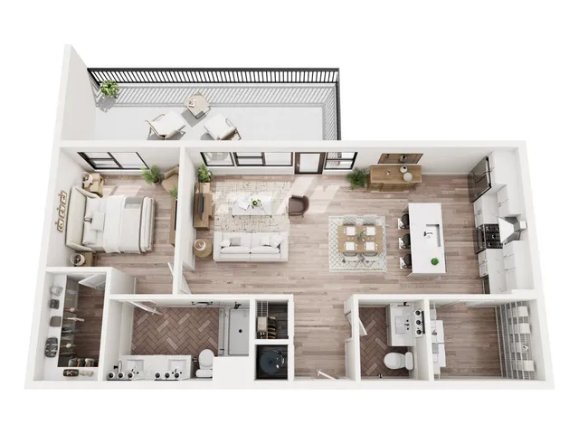 1 Bedroom Penthouse