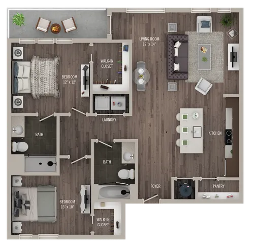 Library Park / 2 Bedroom / C6