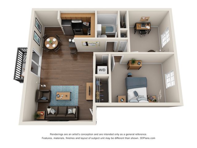 2 Bed 1 Bath