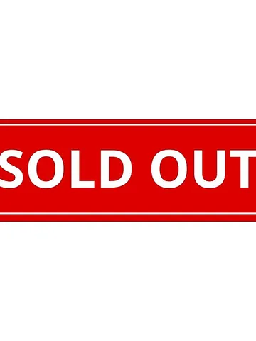 Bold red \'Sold Out\' sign, indicating high demand and exclusive availability.