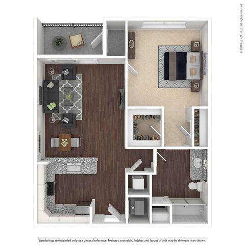 1 Bed 1 Bath A1