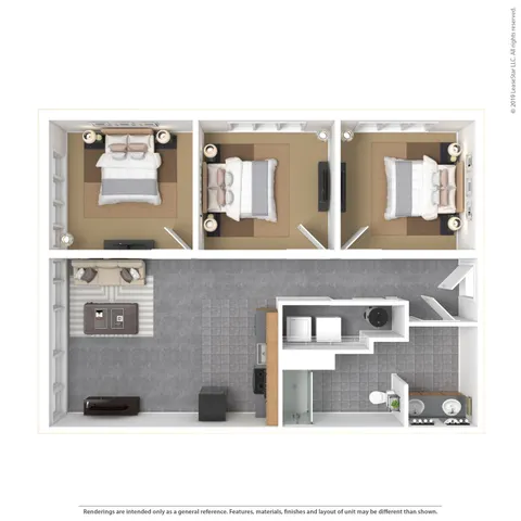 3 Bed 1 Bath