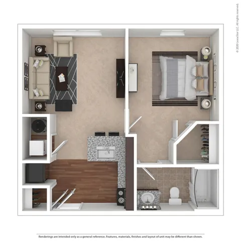 1 Bed 1 Bath