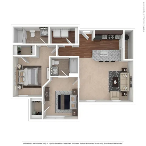 2 Bed 2 Bath
