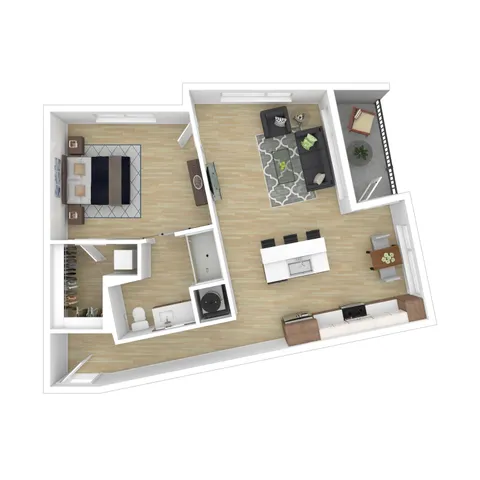 1 Bed 1 Bath Premium