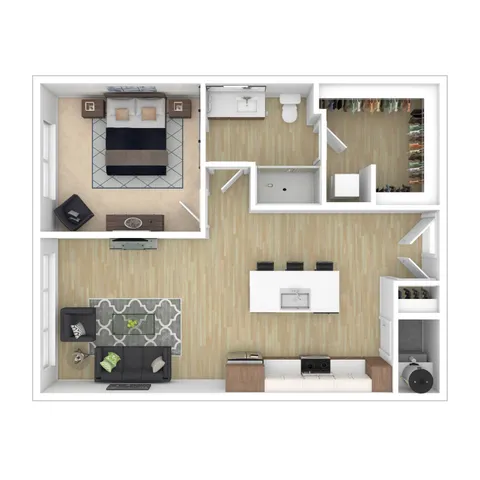 1 Bed 1 Bath Plus