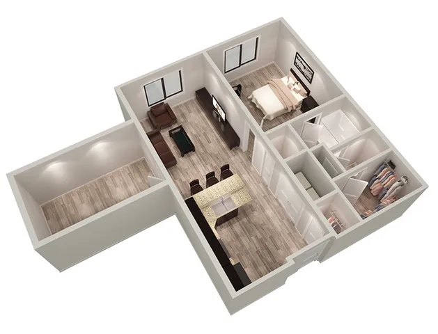 A2: 1 BED 1 BATH