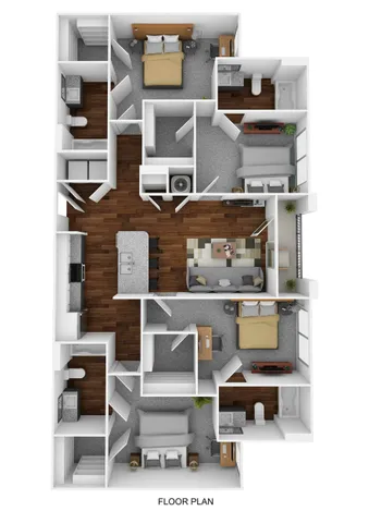 East Village D1 Floor Plan