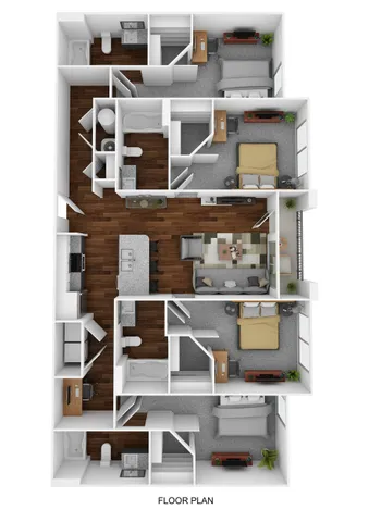 East Village D1A Floor Plan