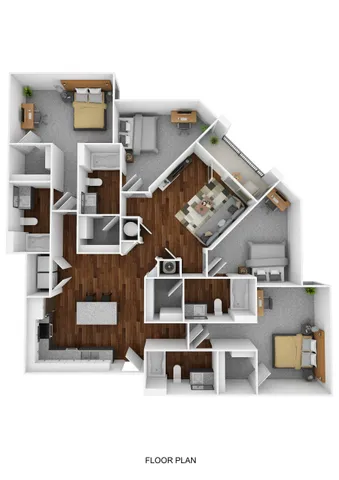 East Village D3 Floor Plan