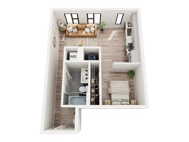 1 Bedroom Floor Plan