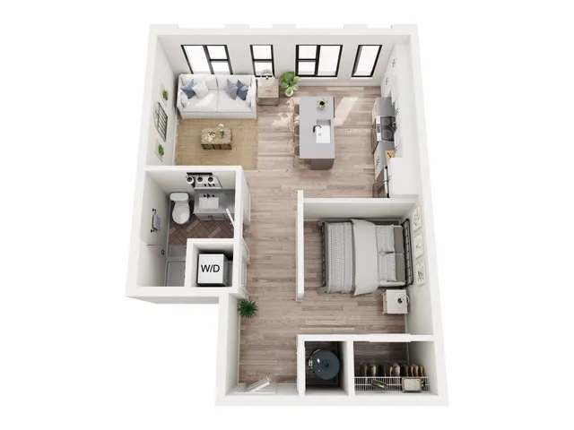 1 Bedroom Floor Plan