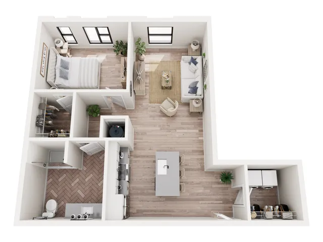 1 Bedroom Floor Plan