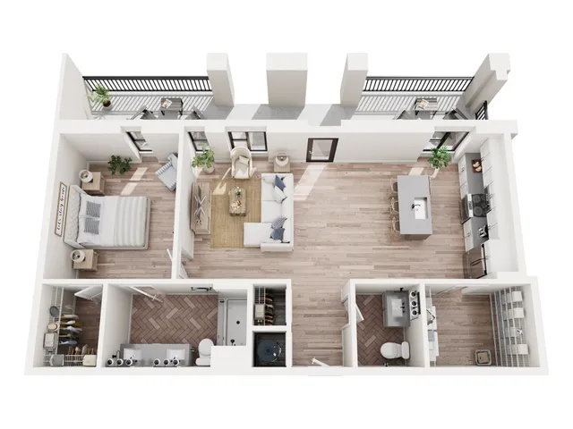 1 Bedroom Walk-up