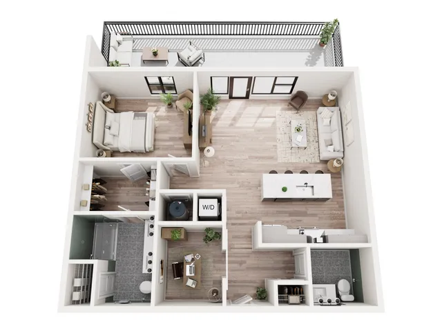 1 Bedroom + Den Penthouse