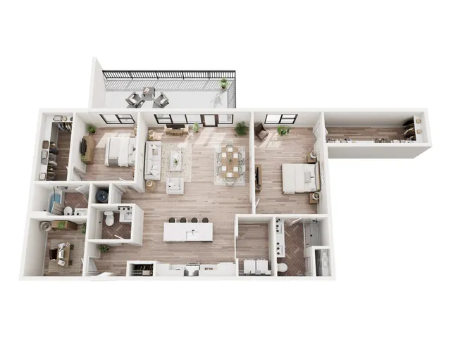 2 Bedroom Penthouse