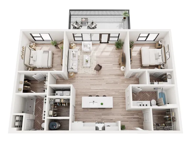 2 Bedroom Penthouse