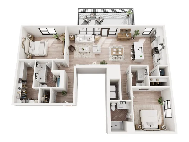 2 Bedroom Penthouse