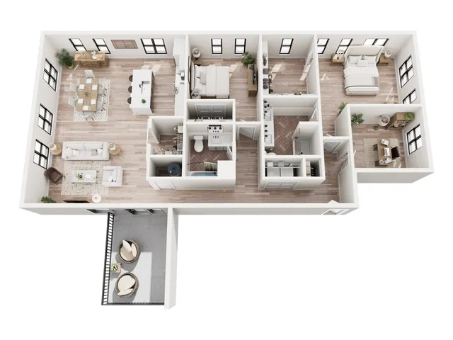 2 Bedroom Penthouse