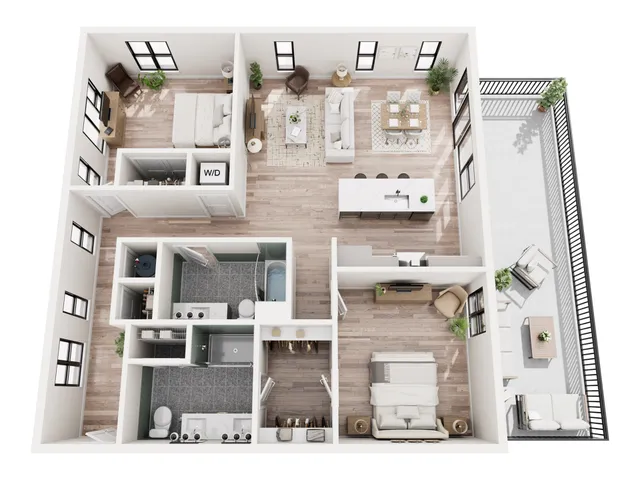 2 Bedroom Penthouse