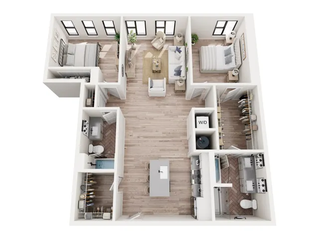2 Bedroom Floorplan
