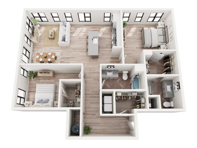 2 Bedroom Floorplan