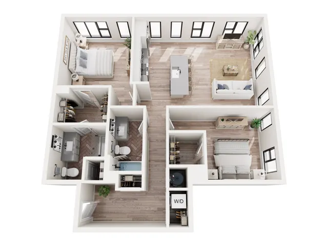 2 Bedroom Floor Plan