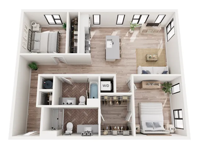 2 Bedroom Floor Plan