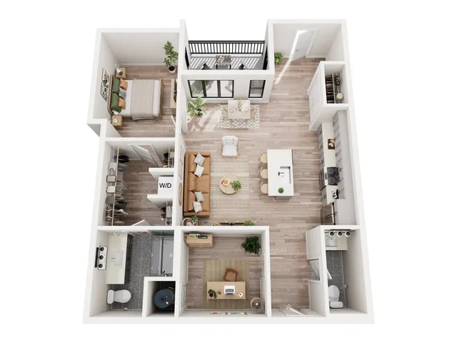 1 Bedroom + Den Walk-Up