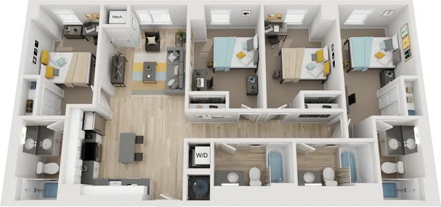 4 BED 4 BATH