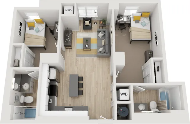 2 BED 2 BATH