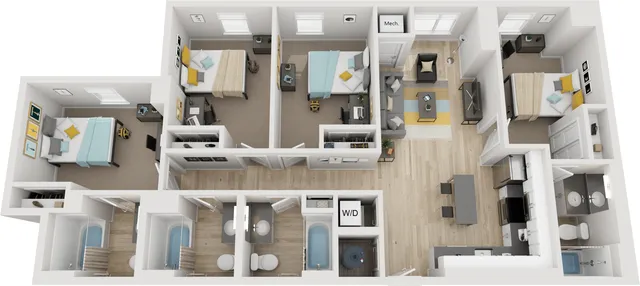 4 BED 4 BATH PENTHOUSE LEVEL
