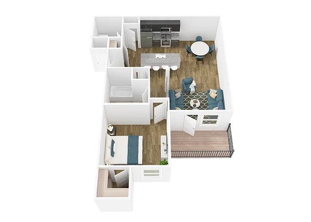 The Wellington Floor Plan | Apartments in Murfreesboro TN | Merchants Walk