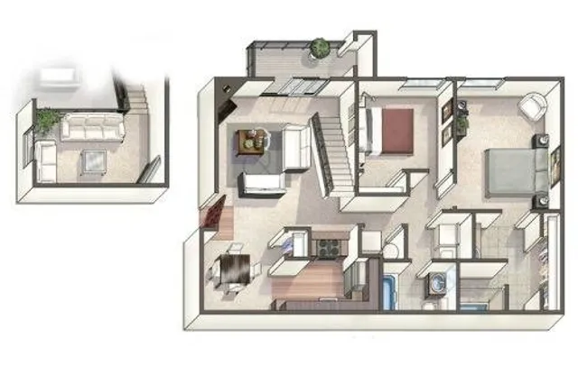 Two Bedroom Apartment | Littleton CO Apartments | Summit Riverside Apartments